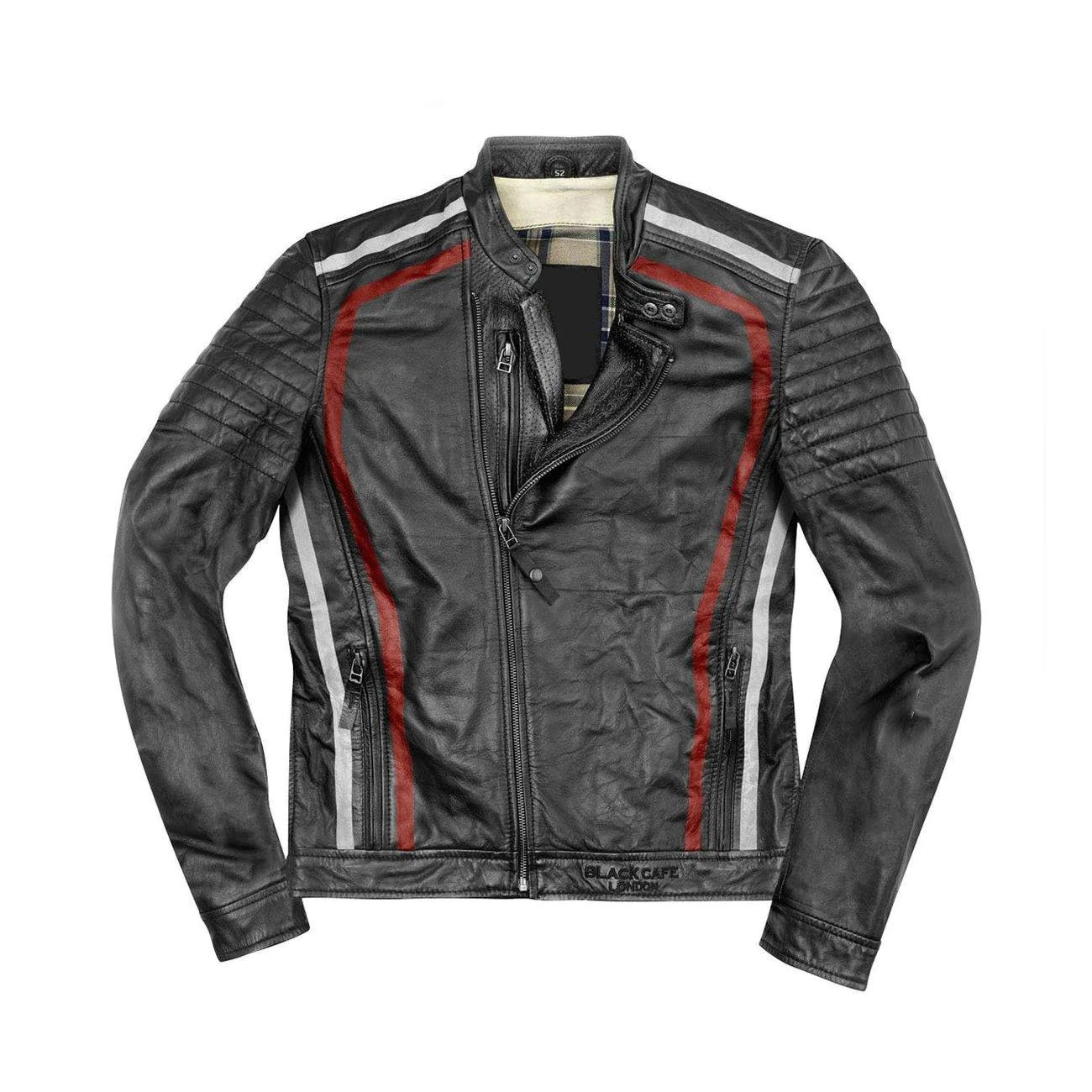 1-354.jpg Black-Cafe London Seoul Motorcycle Leather Jacket - Image 1