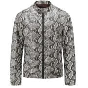 Luxury Style Handmade Men's Python Leather Jacket
