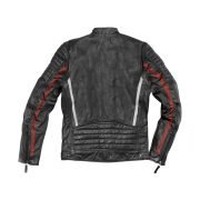 Black-Cafe London Seoul Motorcycle Leather Jacket - Image 3