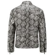 Luxury Style Handmade Men's Python Leather Jacket - Image 3