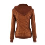 Leather Moto Biker Fashion Jacket For Women - Image 3