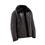 Black B3 Shearling Jacket For Men