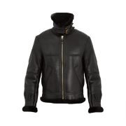R.A.F Irvin Mystic Women Black B3 Leather Jacket
