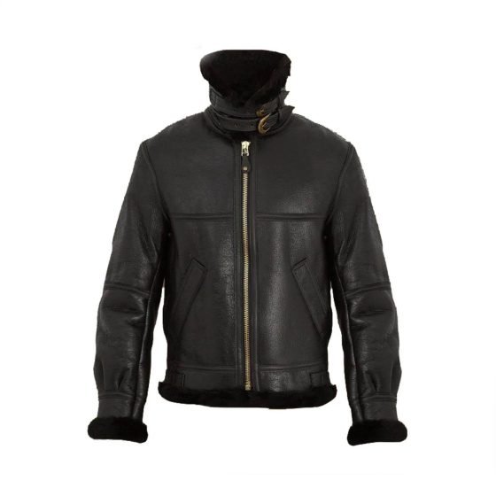 R.A.F Irvin Mystic Women Black B3 Leather Jacket