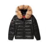 Men's Down jacket fur hood Sashes winter Parkas White duck downs Raccoon Black