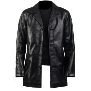 Mens Leather Jacket Blazer Motorcycle Coat Leather Genuine Sheepskin