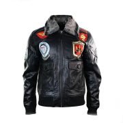 Real Leather US Aviator Air Force Pilot Flying Bomber Jacket