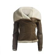Women Oversized Fur Collar Jacket
