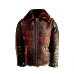 WW2 B3 Sheepskin Shearling Flying Pilot Leather Bomber Jacket