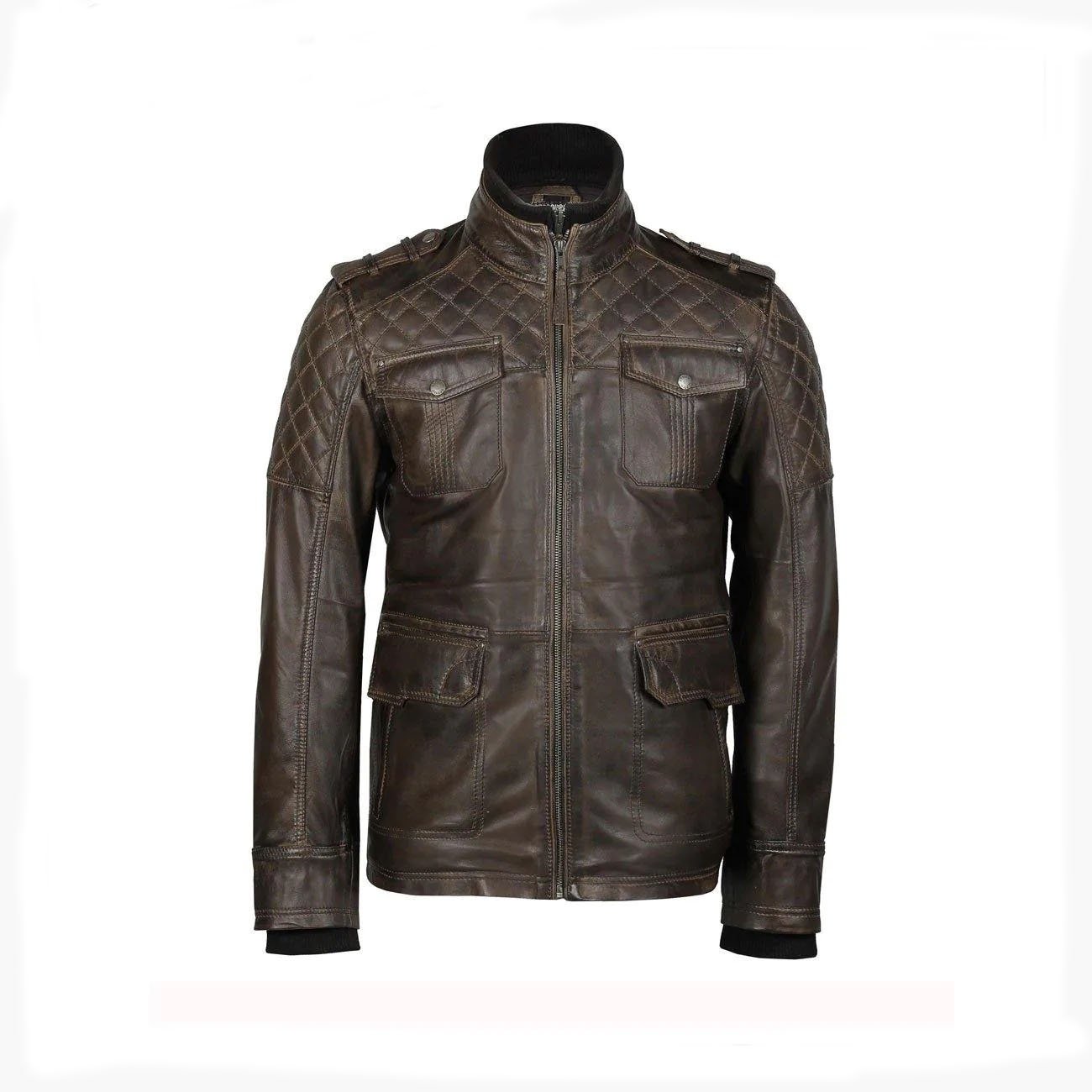 Genuine Leather Jacket, Classic Motorcycle Jacket, Riding Jacket, Light Weight Coat Genuine Leather Jacket, Classic Motorcycle Jacket, Riding Jacket, Light Weight Coat Motocollection