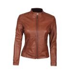 Real Lambskin Leather Jackets for Women