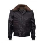 Mens Air Styles Real Leather Flight Bomber Jacket