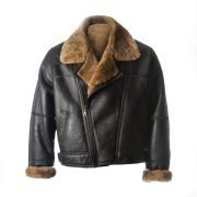 Men Black B3 Sheepskin Jacket