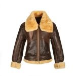 Mens B3 Bomber Brown Real Leather Jacket