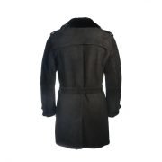 Men Black Sherpa Trench - Image 2