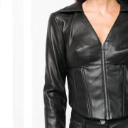 Women’s Vegan Shrug faux leather jacket Cropped Bolero Style