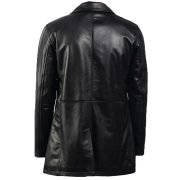 Mens Leather Jacket Blazer Motorcycle Coat Leather Genuine Sheepskin - Image 2