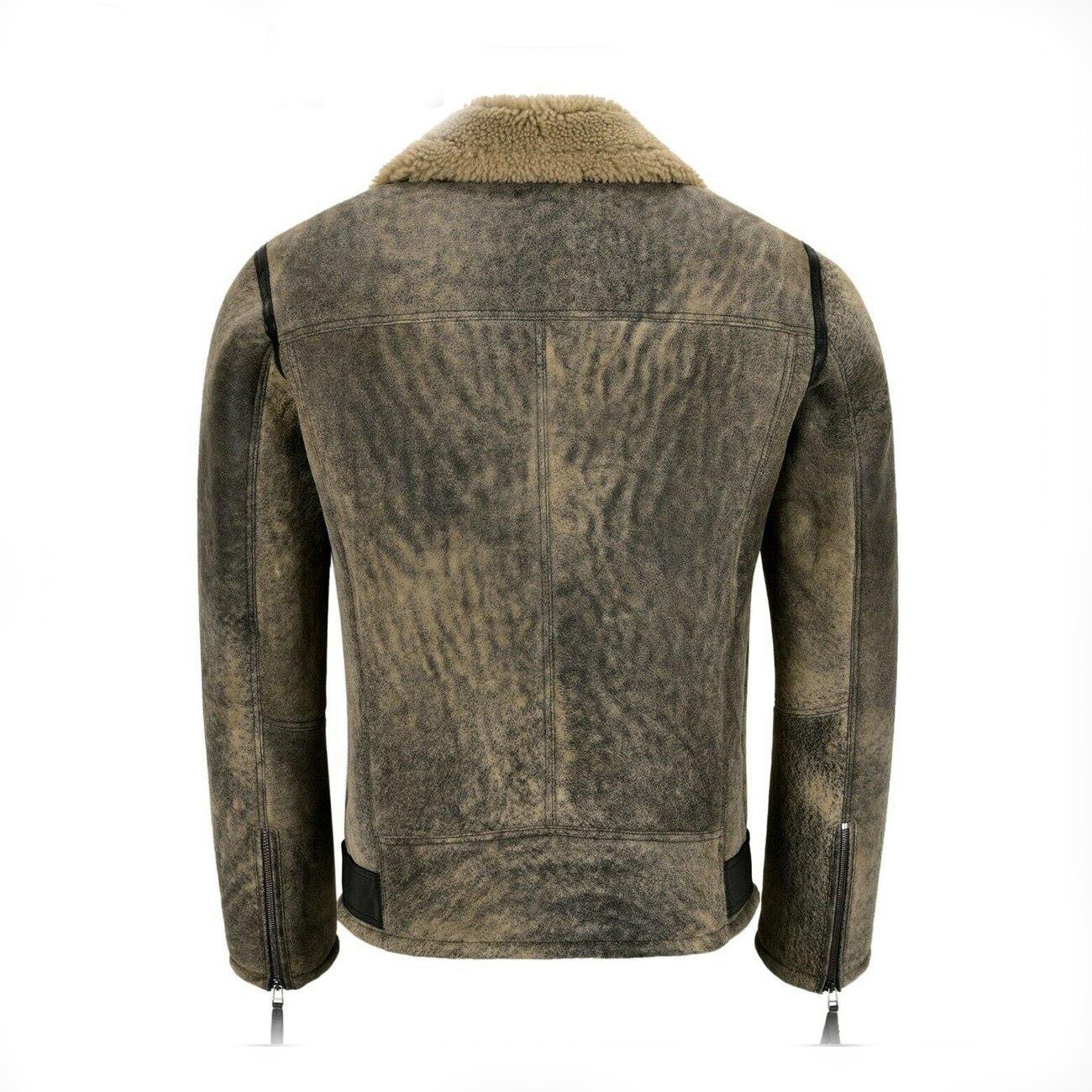 2 Men's RAF B3 Sheepskin Flying Leather Bomber Jacket - Image 2