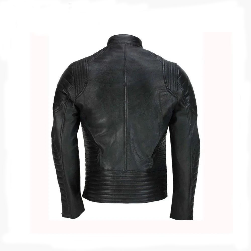 2 Vintage Designer Quilted Panel Style Sheep Leather - Image 2