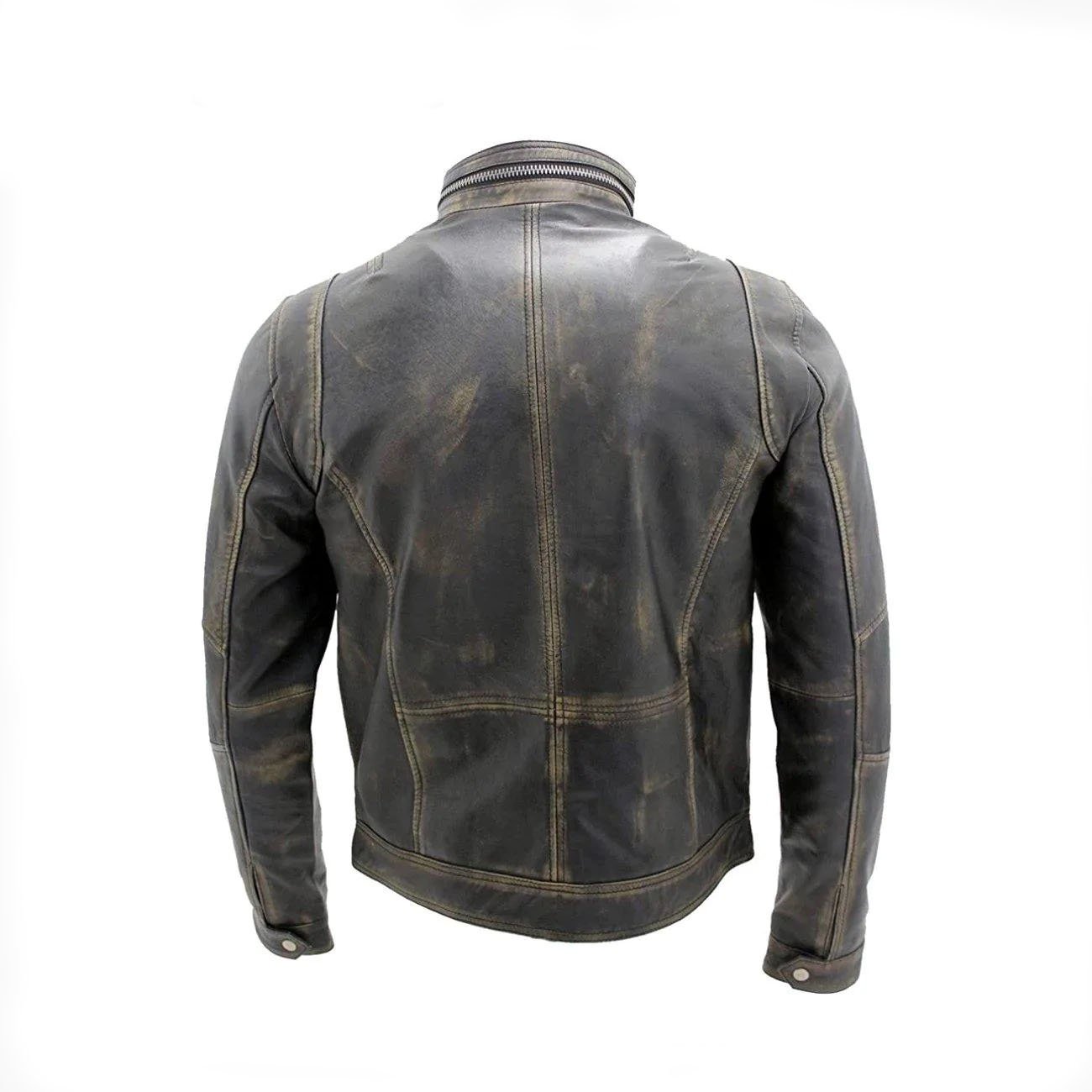 2 Men's Black Warm Fashion Leather Jacket - Image 1