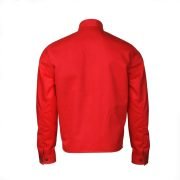 Red Fashion Leather Slim Fit Jacket For Men's - Image 2