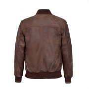 Men Vintage Brown Bomber Jacket - Image 2