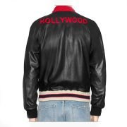 Men's Quality Leather bomber jacket - Image 3