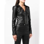 Women’s Vegan Shrug faux leather jacket Cropped Bolero Style