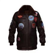 men's top gun leather jacket