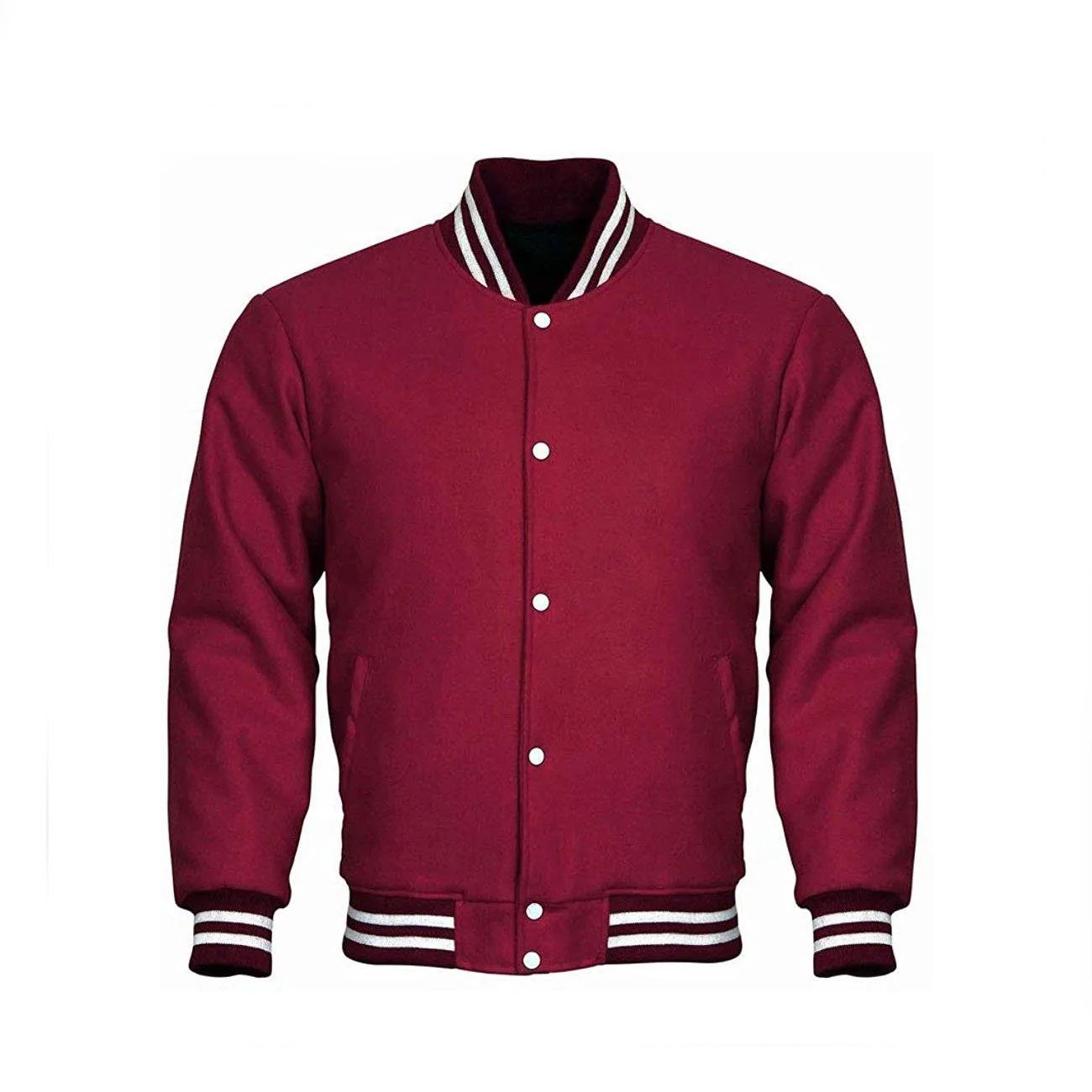 1-194.jpg Baseball Styles Maroon Varsity Leather Jacket For Men - Image 1