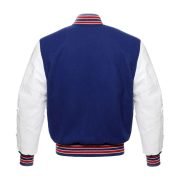 Custom Royal Blue And White Varsity Jacket - Image 3
