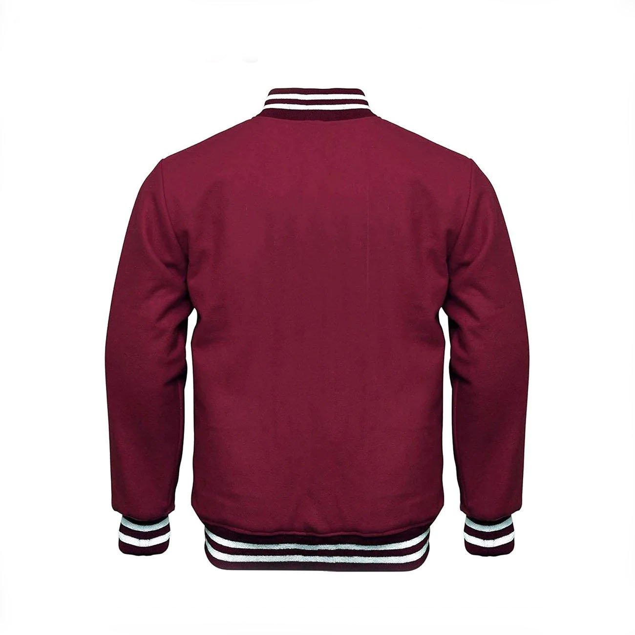 2-188.jpg Baseball Styles Maroon Varsity Leather Jacket For Men - Image 3