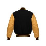 Wool Blend Baseball Leather Varsity jacket - Image 3