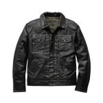 Harley-Davidson Men's Digger Slim Fit Washed Leather Jacket Motocollectin