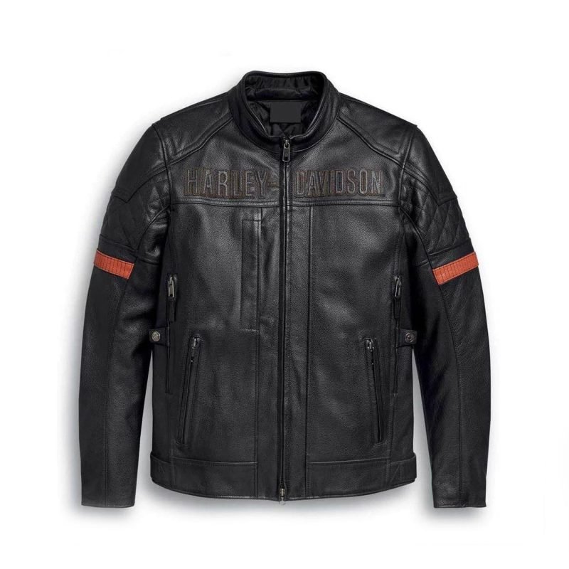 Harley-Davidson Men's Triple Vent System Trostel Leather Jacket Motocollection