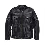 Harley-Davidson Men's Triple Vent System Wick Twister Leather Jacket