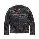 Harley-Davidson Men's Speed Distressed Slim Fit Leather Jacket