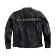 Harley-Davidson® Men's Passing Link Triple Vent Leather Jacket  -Cruise in Comfort - Image 3
