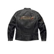 Mens Harley Davidson Classic Motorcycle Leather Jacket - Image 3