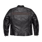 Harley Davidson Men’s Asylum Leather Motorcycle Jacket