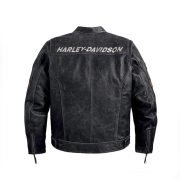 Harley Davidson Black Boxford Leather Jacket - Image 3