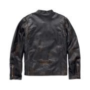 Harley-Davidson Men's Speed Distressed Slim Fit Leather Jacket - Image 3
