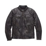 Harley Davidson Men Dauntless Convertible 2 in 1 Genuine Cow Leather Jacket Motocollection