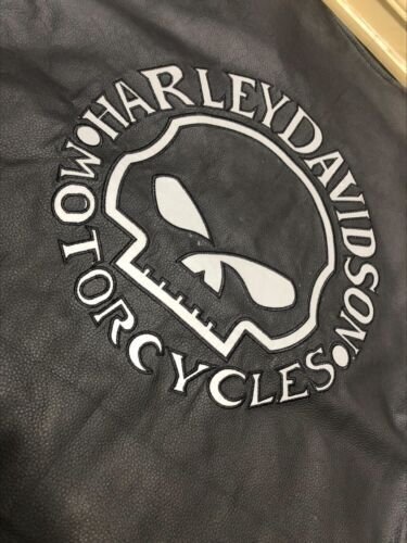 Premium Vest HD Reflective Skull Vest Men's Harley Motorcycle Cowhide Leather Premium Vest HD Reflective Skull Vest Men's Harley Motorcycle Cowhide Leather Motocollection