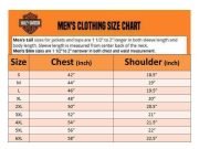 Size Deatils about Harley Davidson Men's Genuine Leather Grey Biker Vest with 4 Front Pockets Motocollection