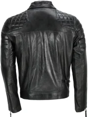 Shearling Sheepskin Leather Bomber Jacket - Image 2