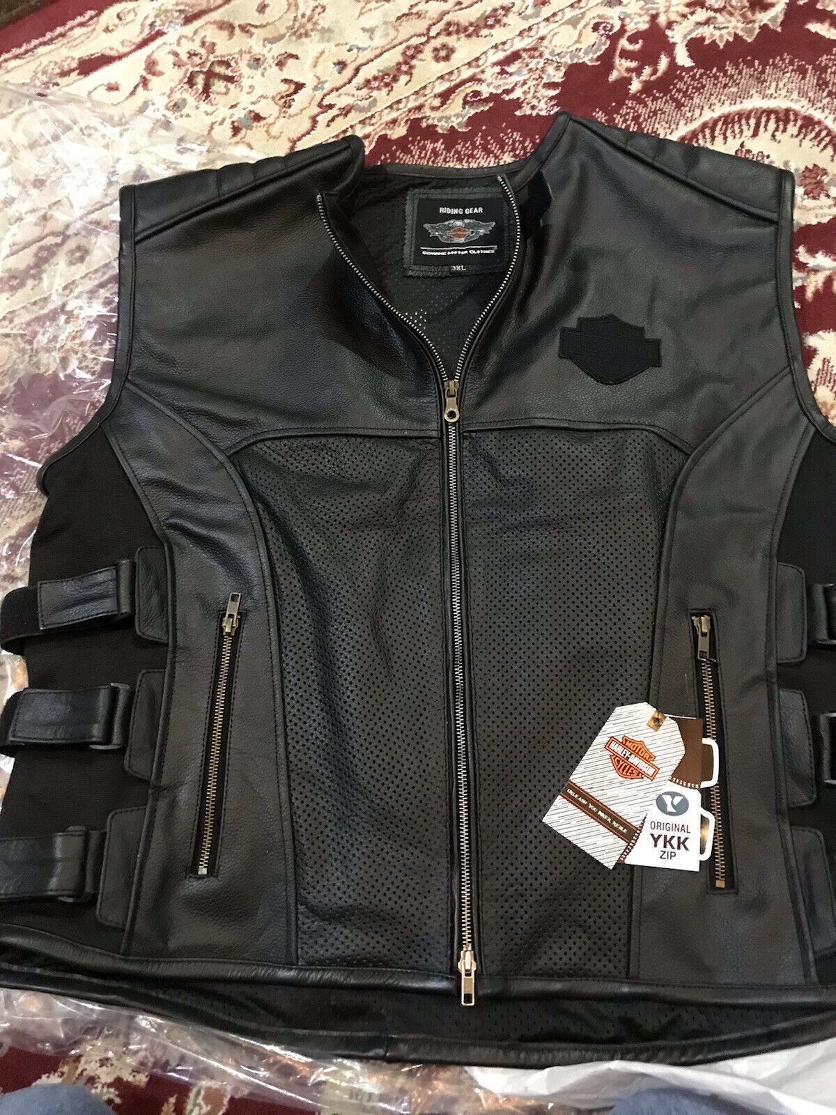 Men Swat II Genuine Leather Zippered Harley Davidson Biker Cafe Racer Black Vest Men Swat II Genuine Leather Zippered Harley Davidson Biker Cafe Racer Black Vest Motocollection