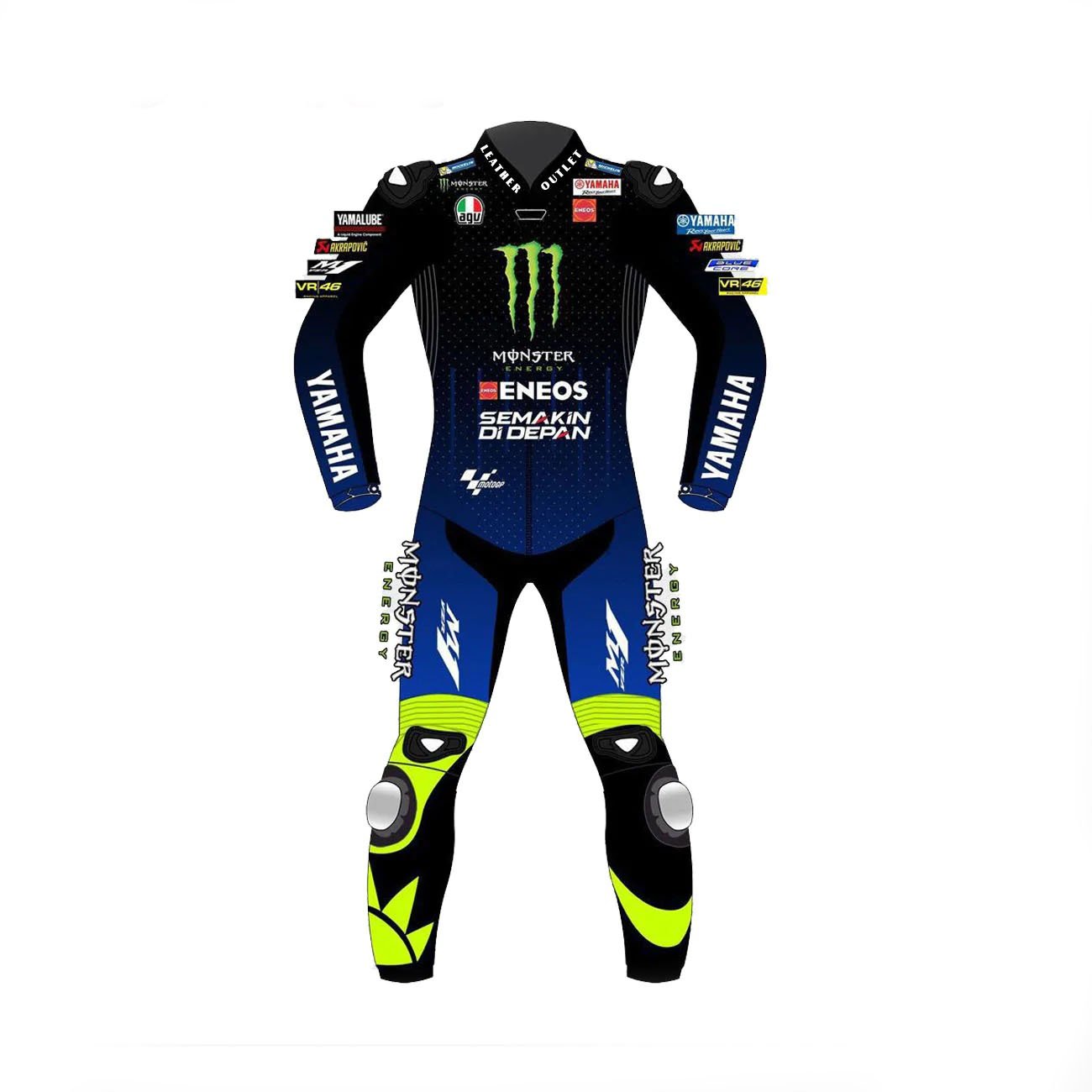 1-216.jpg Valentino Rossi Yamaha Motorbike Leather Suit 2020 - Image 1