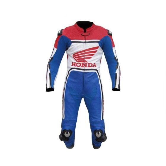 Honda Motorcycle Riding Leather Suit MotoGP Racing Biker Custom Suit