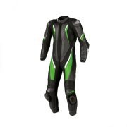 Kawasaki Motorbike Leather MotoGP Racing Suit - Black And Green